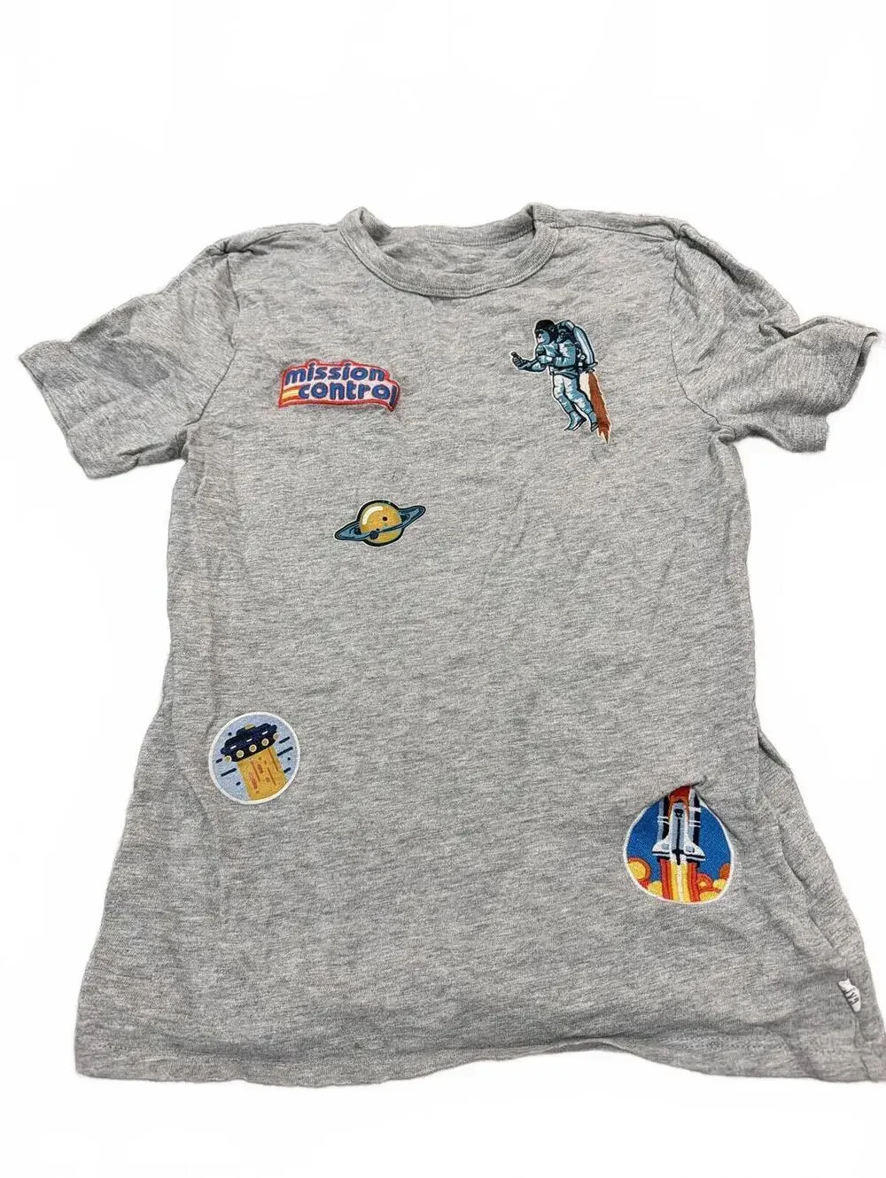 GAP Kids Gray Icon Graphic T-Shirt L